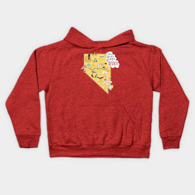 Weird Nevada Kids Hoodie by artninja